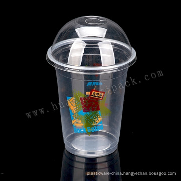 14oz disposable plastic smoothie cups with lids